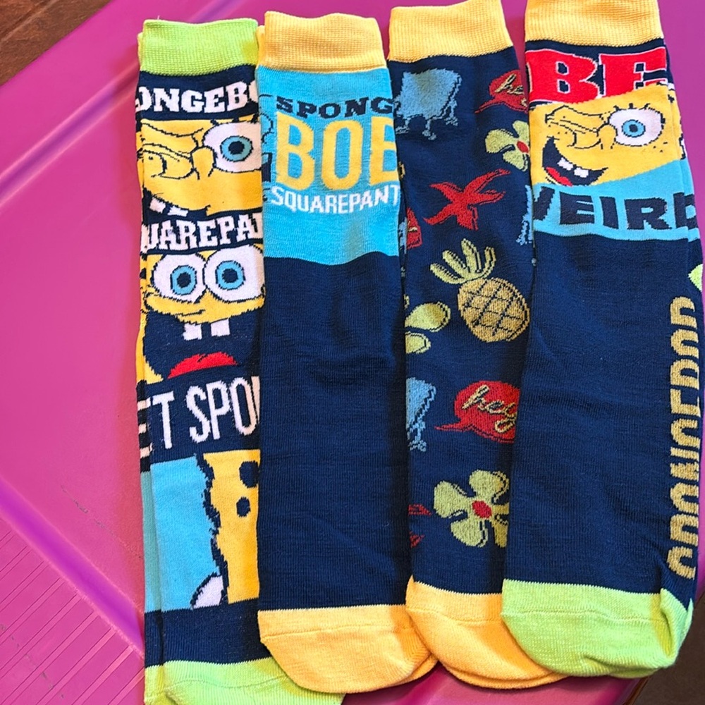 NWOT Viacom Sponge Bob socks